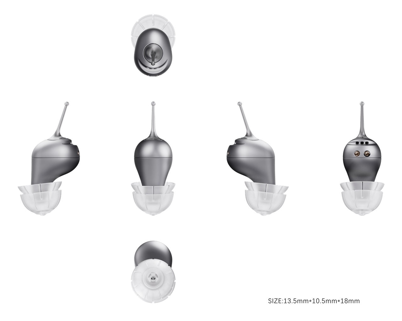 AUDIALnet MICRONIK Smallest AI Powered In-Ear Hearing Aid. Rechargeable with App control for volume, selectable environment modes, advanced tuning and AI adaptive hearing calibrator. Bluetooth phone & audio streaming. Powerbank case [SEE DETAILS]