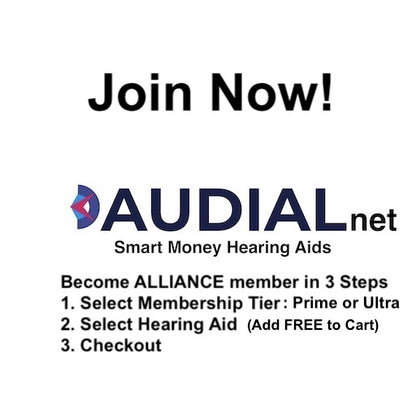 AUDIALnet ALLIANCE   Become an ALLIANCE member to use AUDIALnet hearing aids Plus all member Benefits. (See Membership Details)