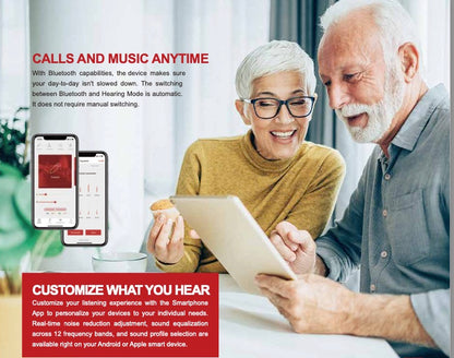 AUDIALnet MICRONIK Smallest AI Powered In-Ear Hearing Aid. Rechargeable with App control for volume, selectable environment modes, advanced tuning and AI adaptive hearing calibrator. Bluetooth phone & audio streaming. Powerbank case [SEE DETAILS]