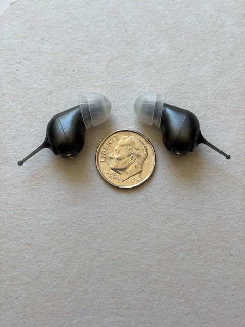 AUDIALnet MICRONIK Smallest AI Powered In-Ear Hearing Aid. Rechargeable with App control for volume, selectable environment modes, advanced tuning and AI adaptive hearing calibrator. Bluetooth phone & audio streaming. Powerbank case [SEE DETAILS]